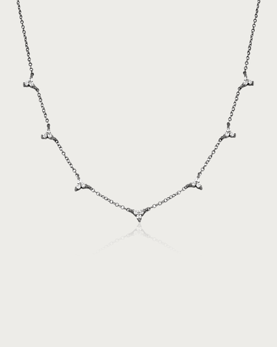925 Sterling Silver Necklace Trio Diamante