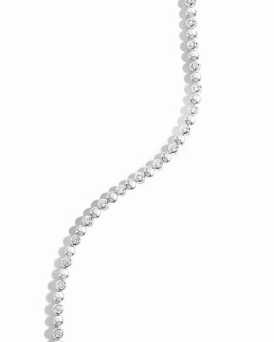 Bead & Bezel Tennis Bracelet