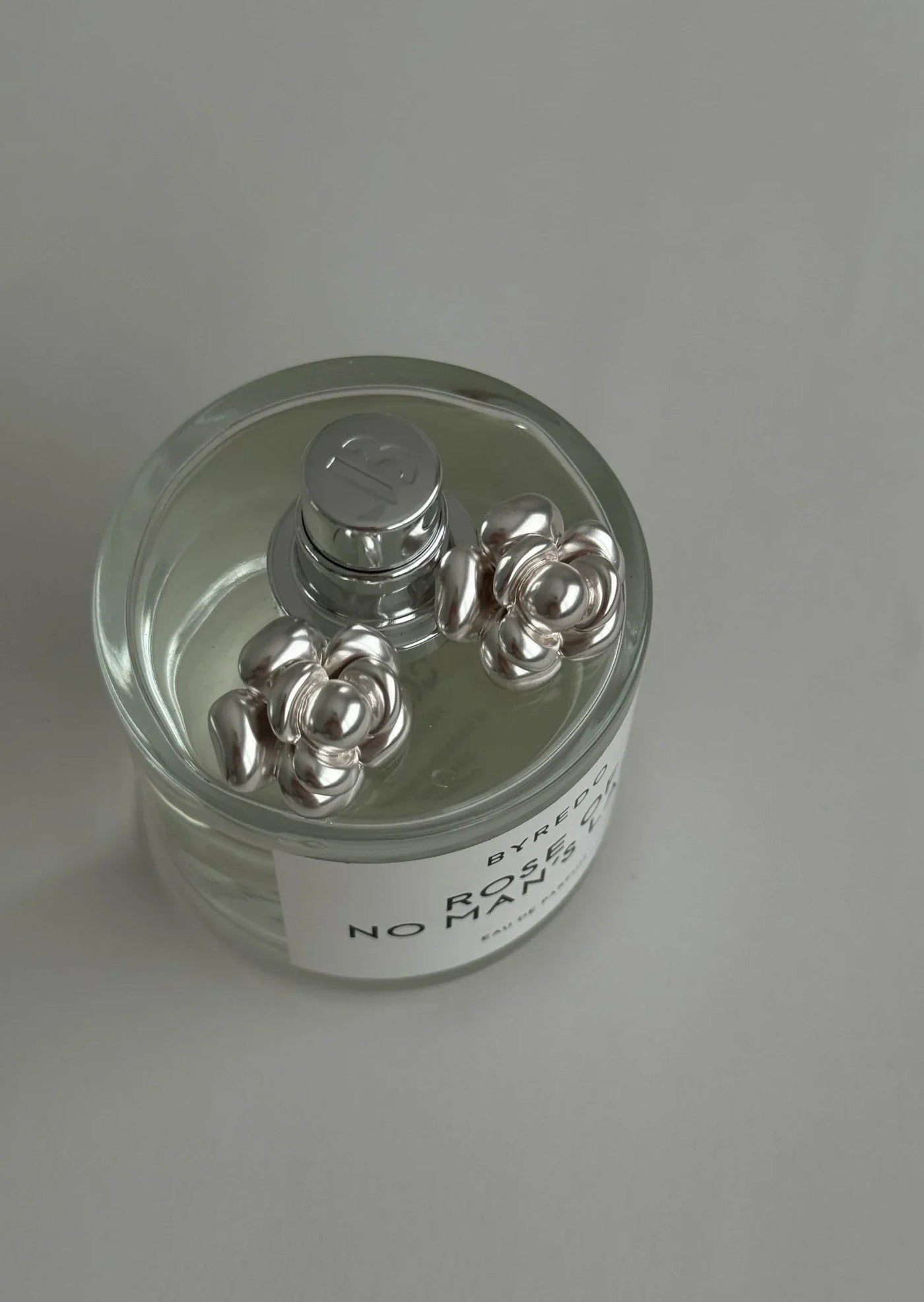 Elen Earrings – Silver Floral