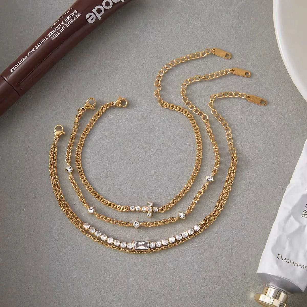 Crystal Cross Bracelet