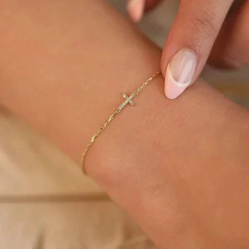 Dainty Cross Bracelet