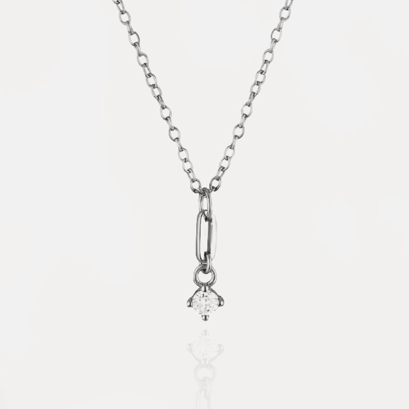 Dainty Diamante Necklace 925 Sterling Silver