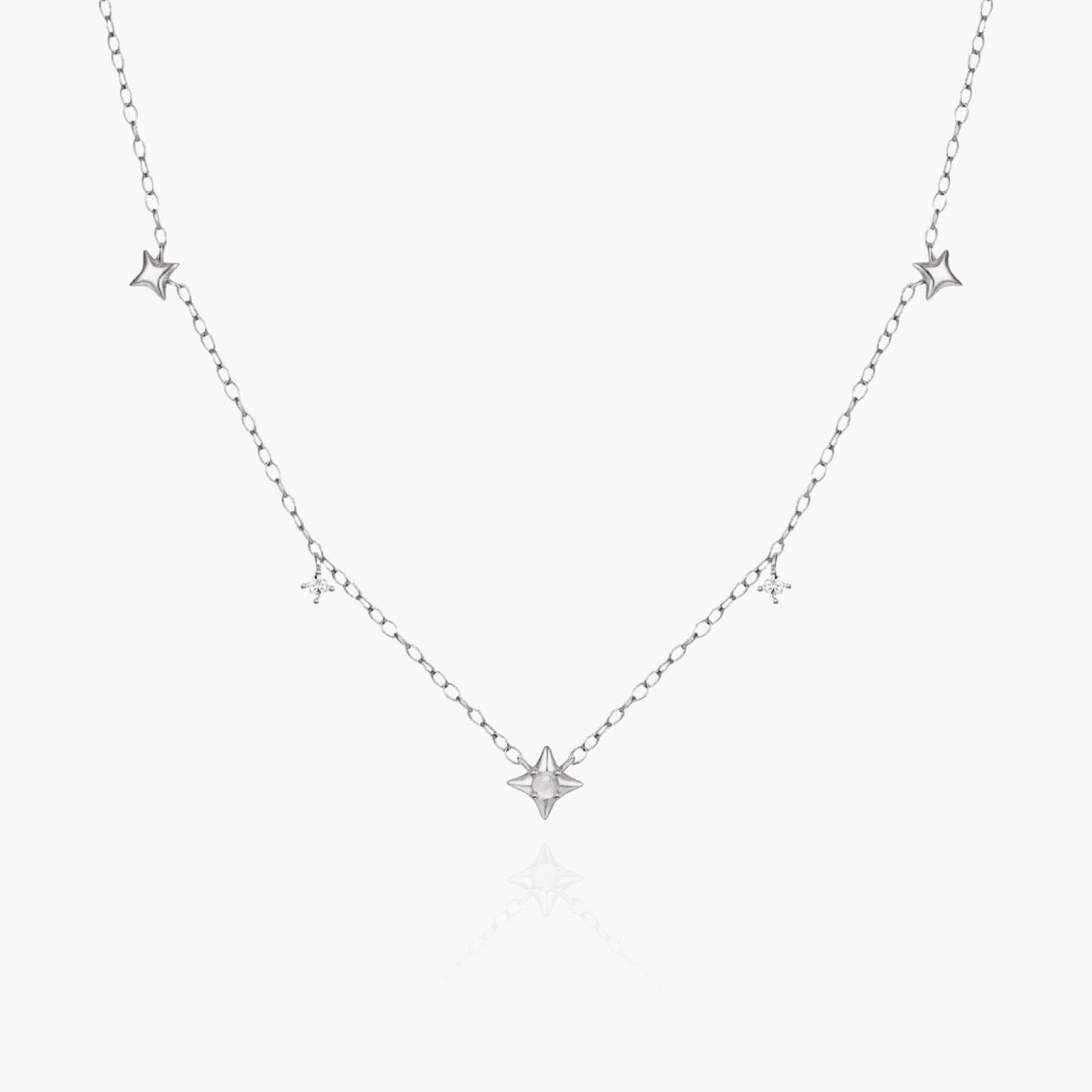 Dainty Necklace with Stars