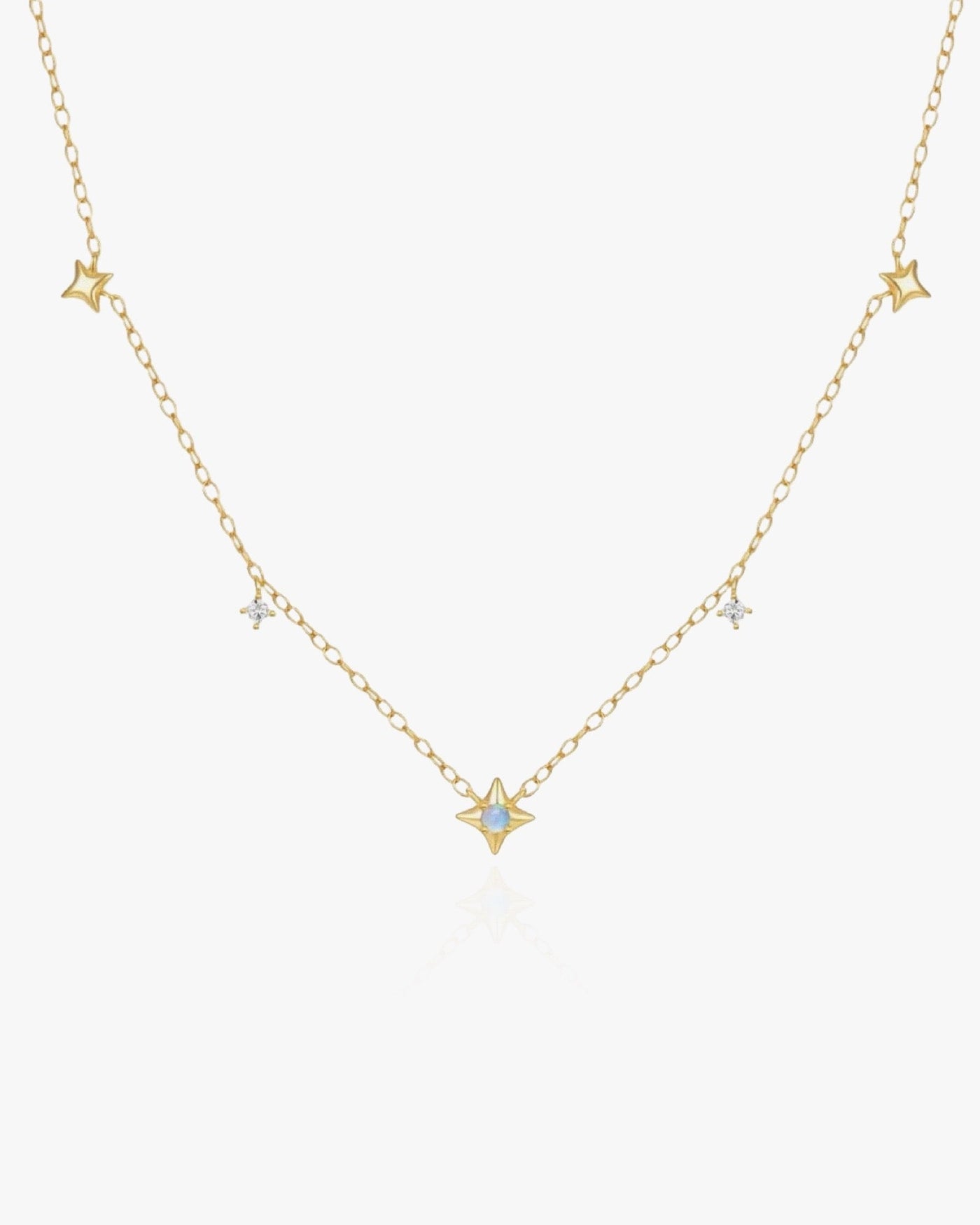 Dainty Necklace with Stars