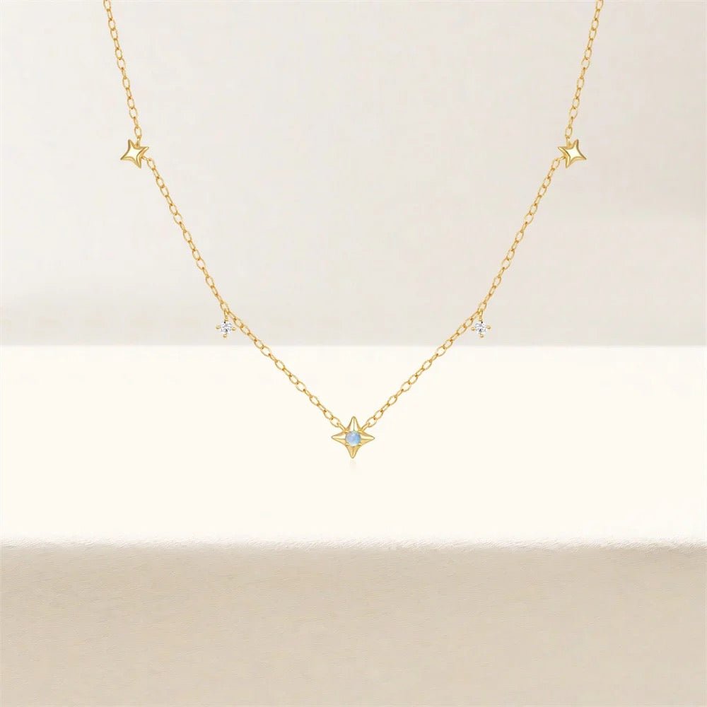 Dainty Necklace with Stars