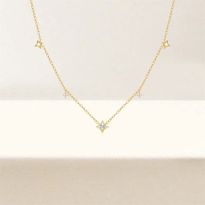 Dainty Necklace with Stars