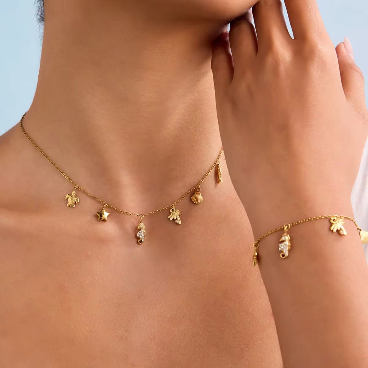 Dainty Summer Charms Necklace