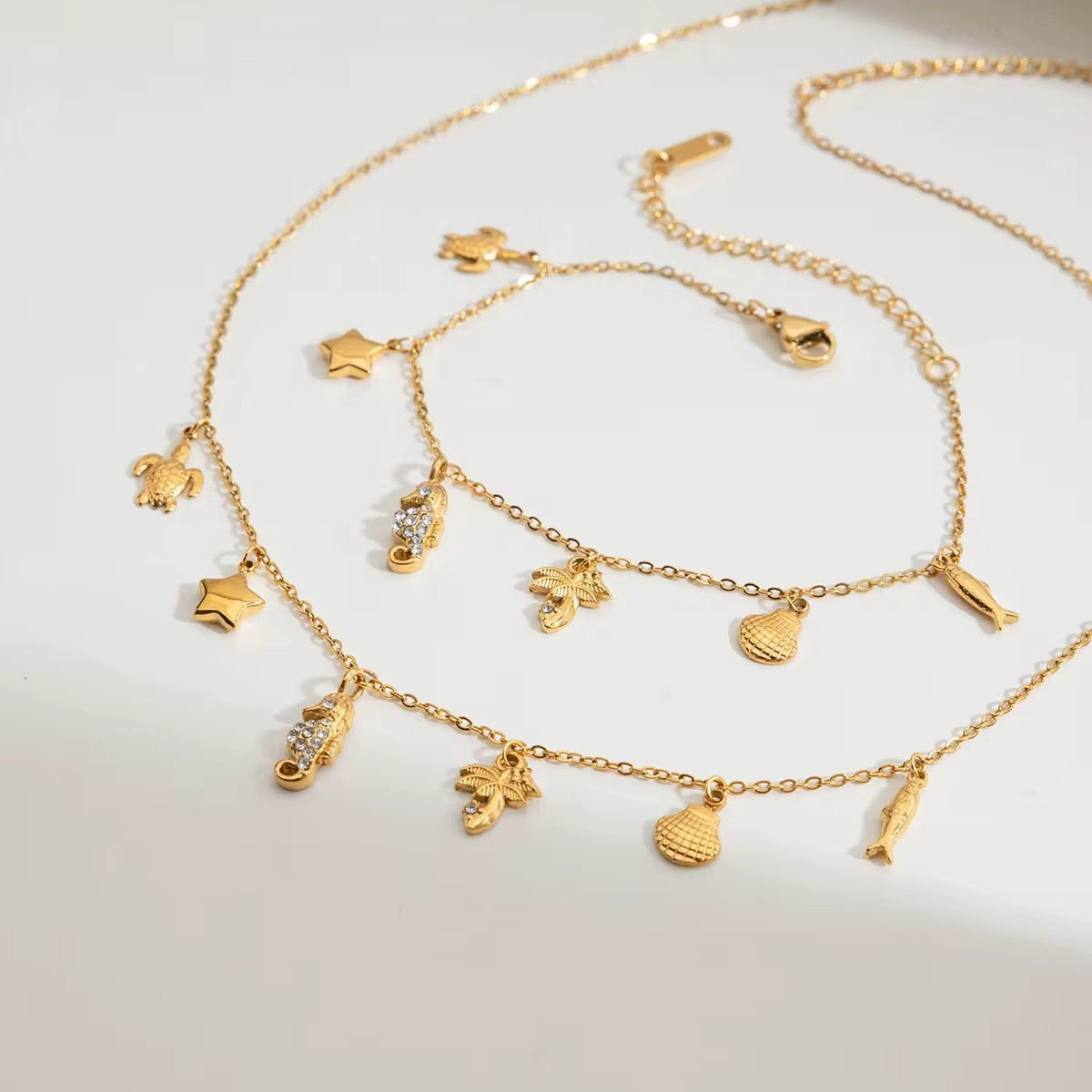 Dainty Summer Charms Necklace