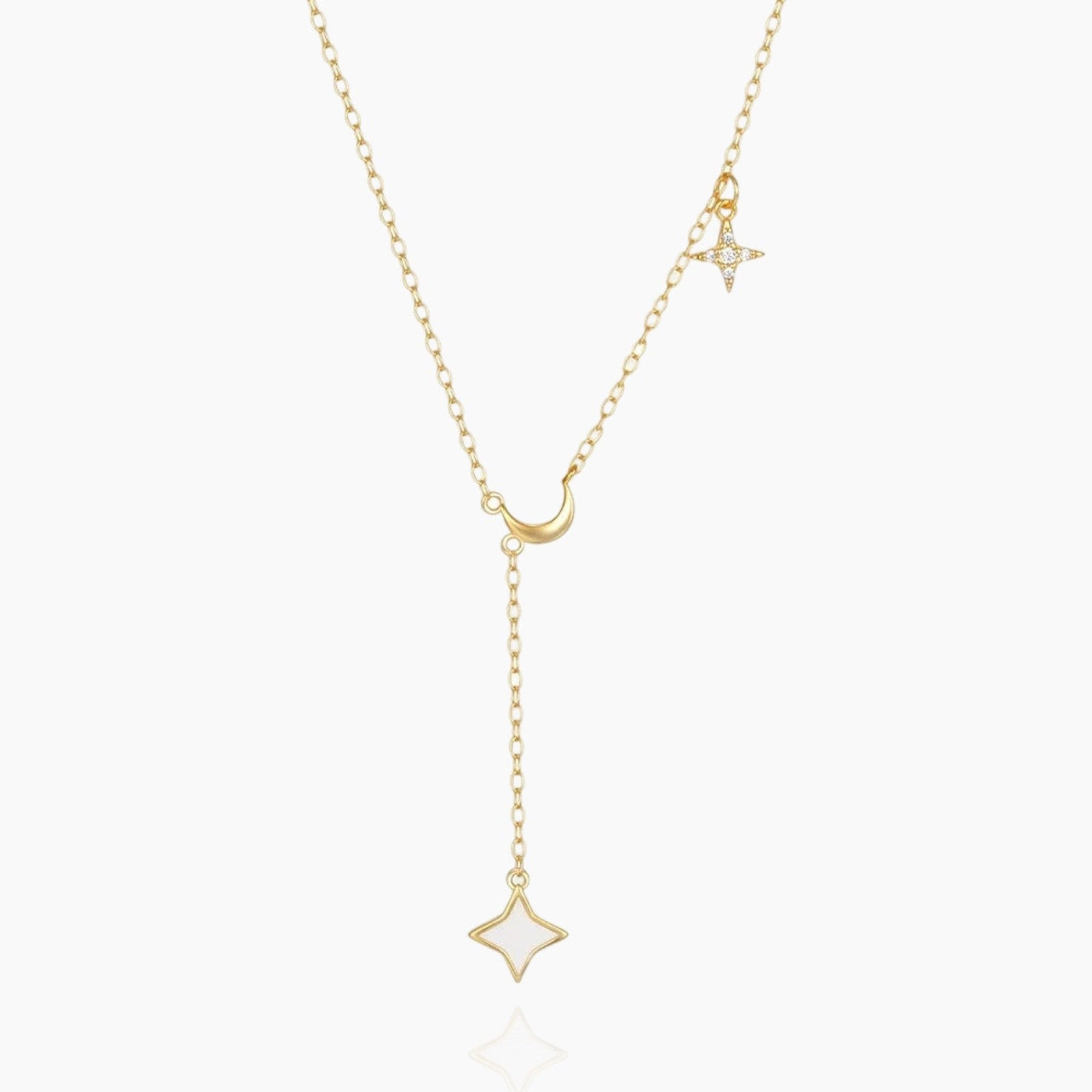 Dainty Y-Shape Moon Necklace