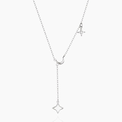 Dainty Y-Shape Moon Necklace