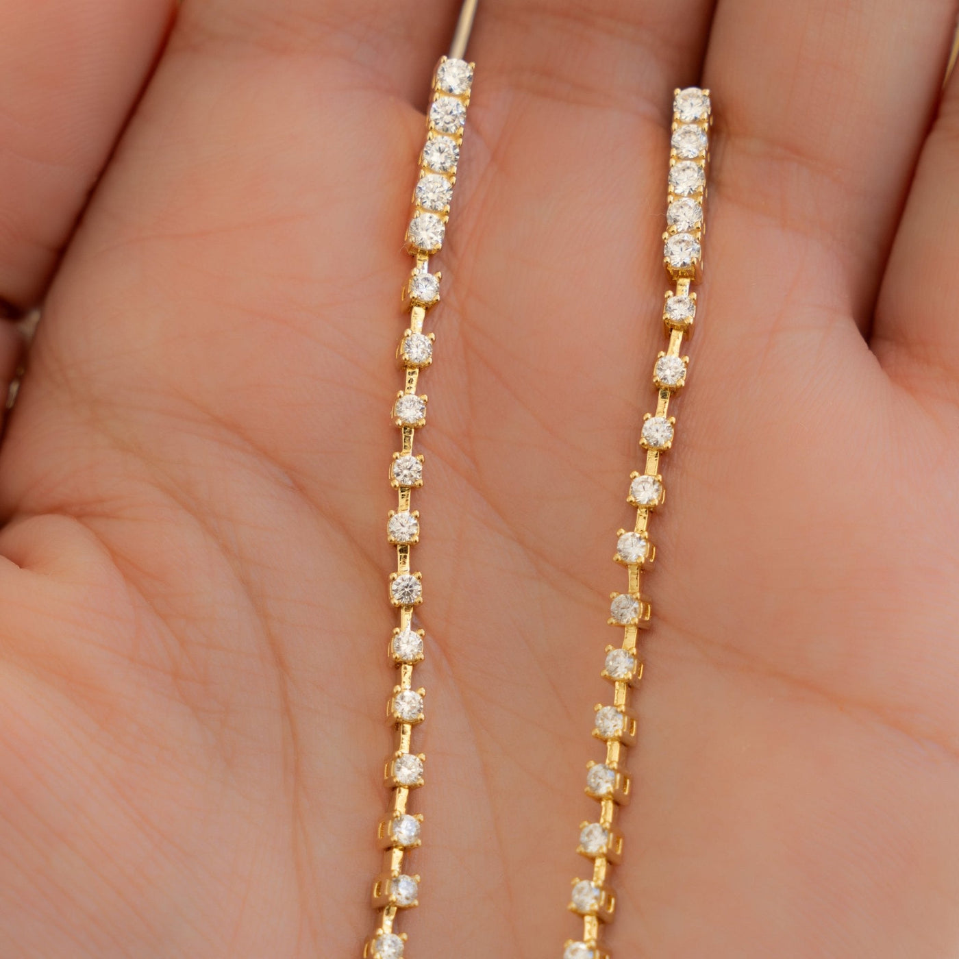 Diamond Line Earrings