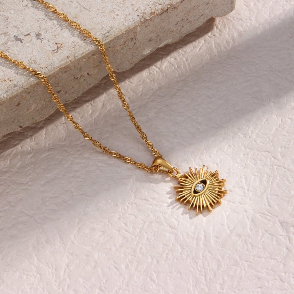 Evil Eye Sun Necklace