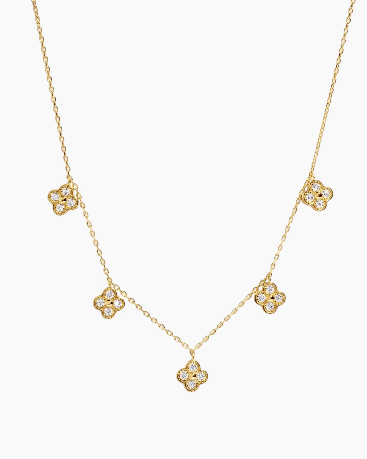 Four Leaf Clover Charm Necklace