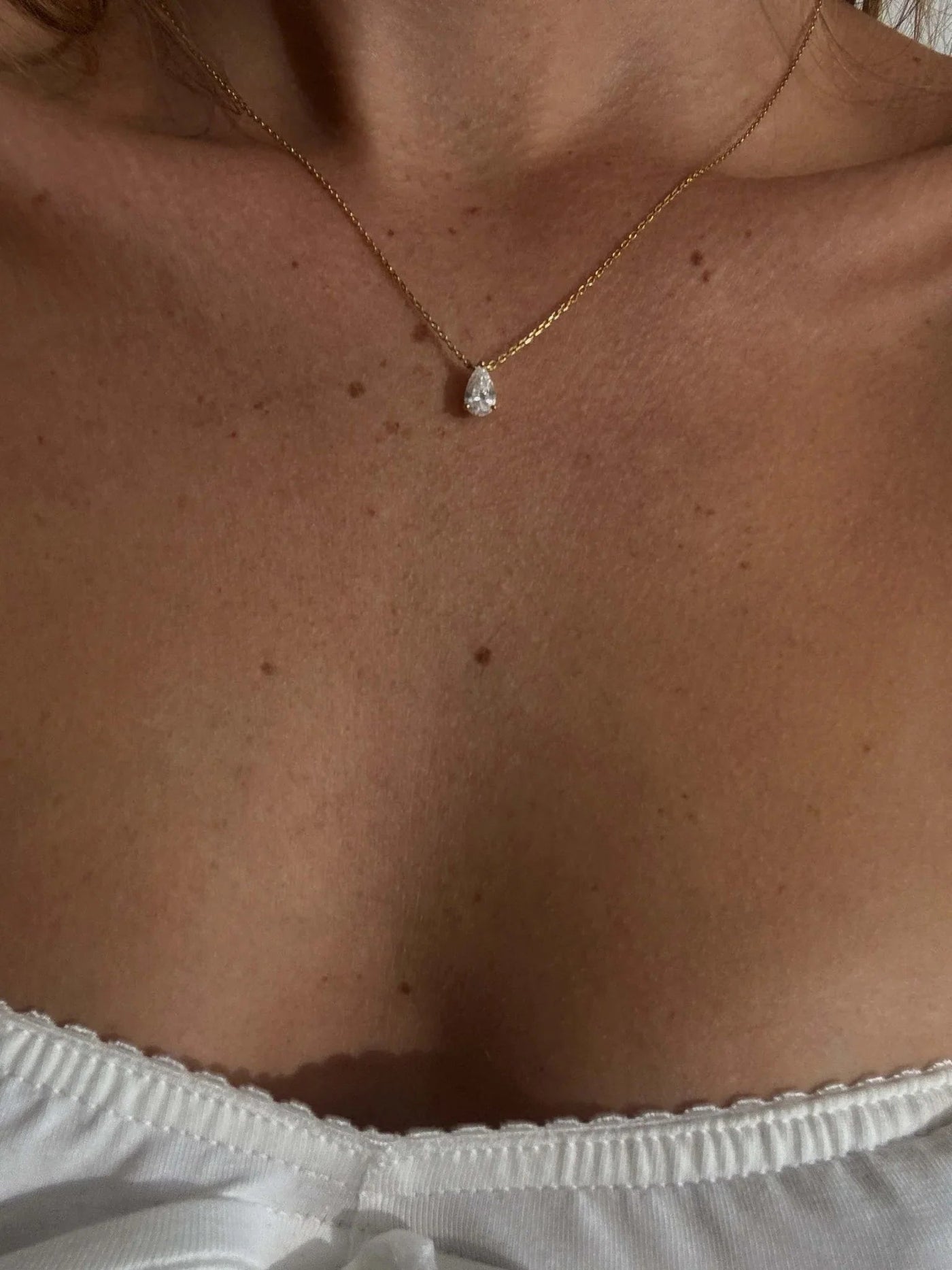 Iriss Necklace Pear - Gold