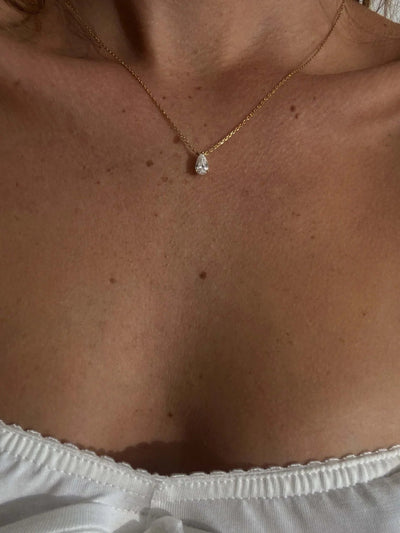 Iriss Necklace Pear - Gold