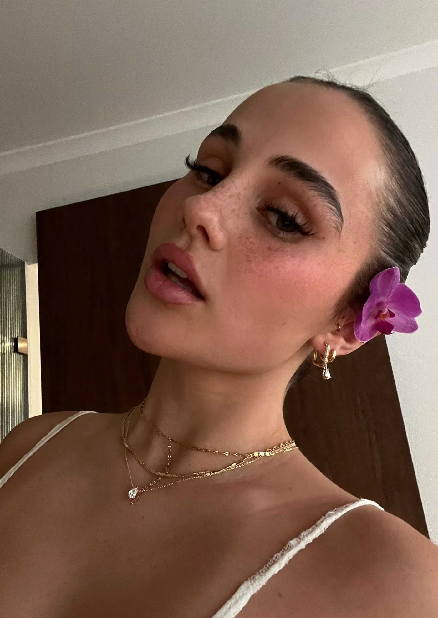 Iriss Necklace Pear - Gold