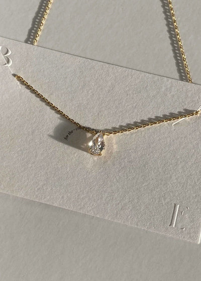 Iriss Necklace Pear - Gold