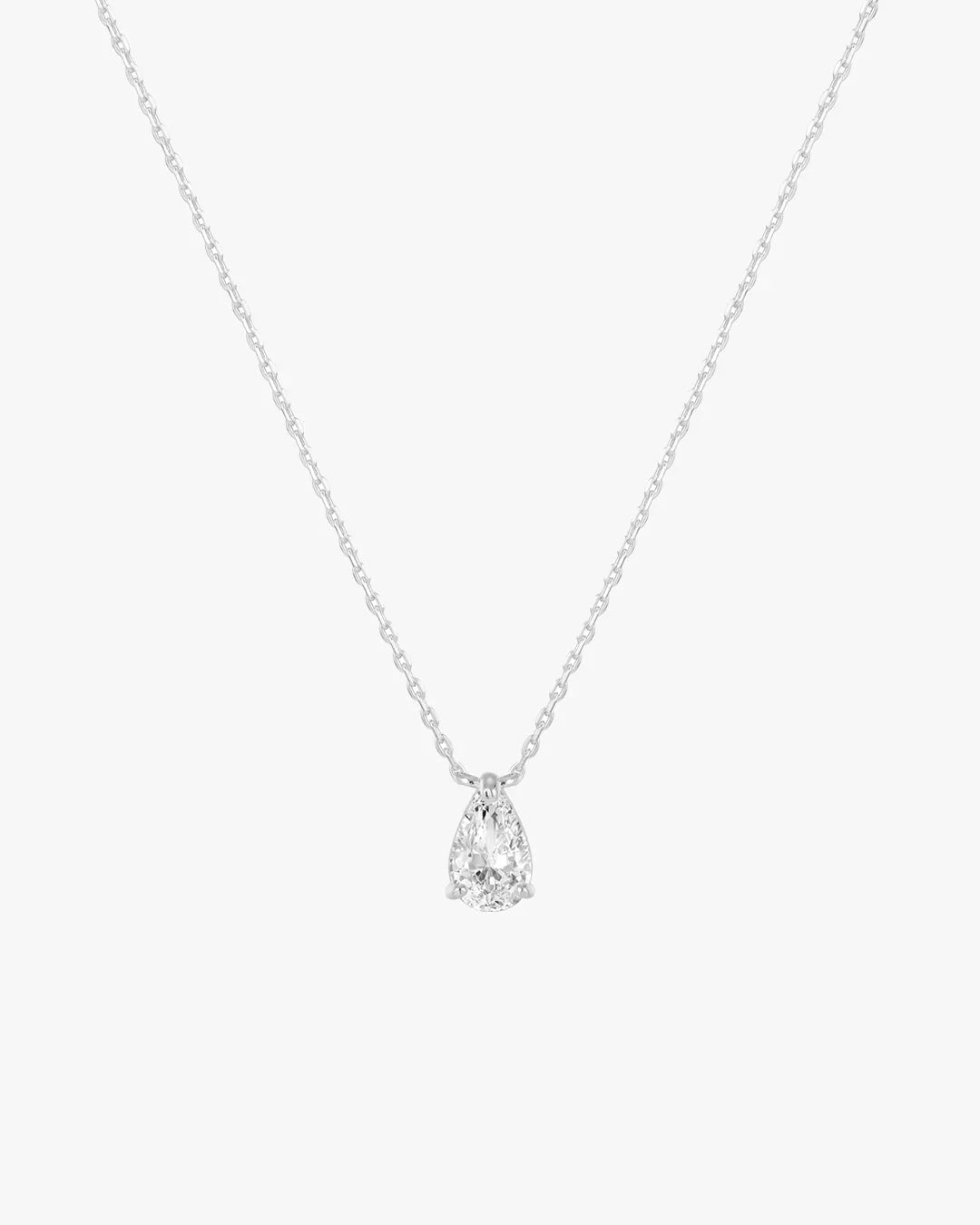 Iriss Necklace Pear - Silver
