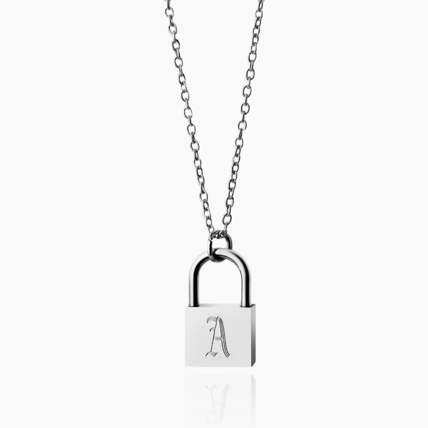 Lock Initial Necklace