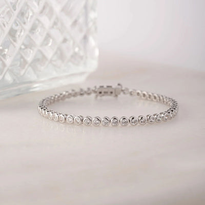 Mini Round Bezel Tennis Bracelet