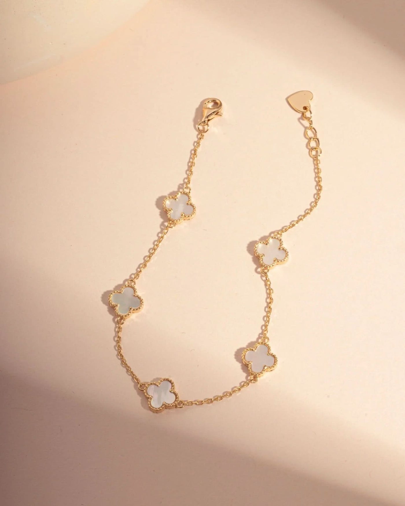Mother of Pearl Clover Bracelet