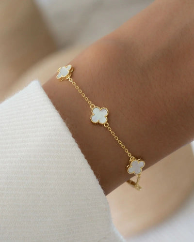 Mother of Pearl Clover Bracelet