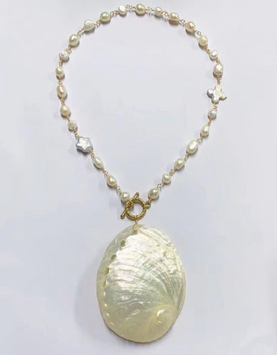 Ocean’s Secret Natural Shell Necklace