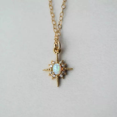 Opal Star Necklace