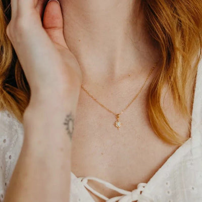 Opal Star Necklace