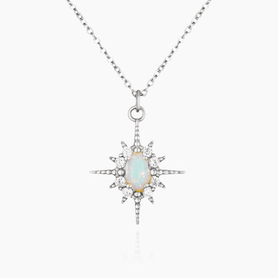 Opal Star Necklace
