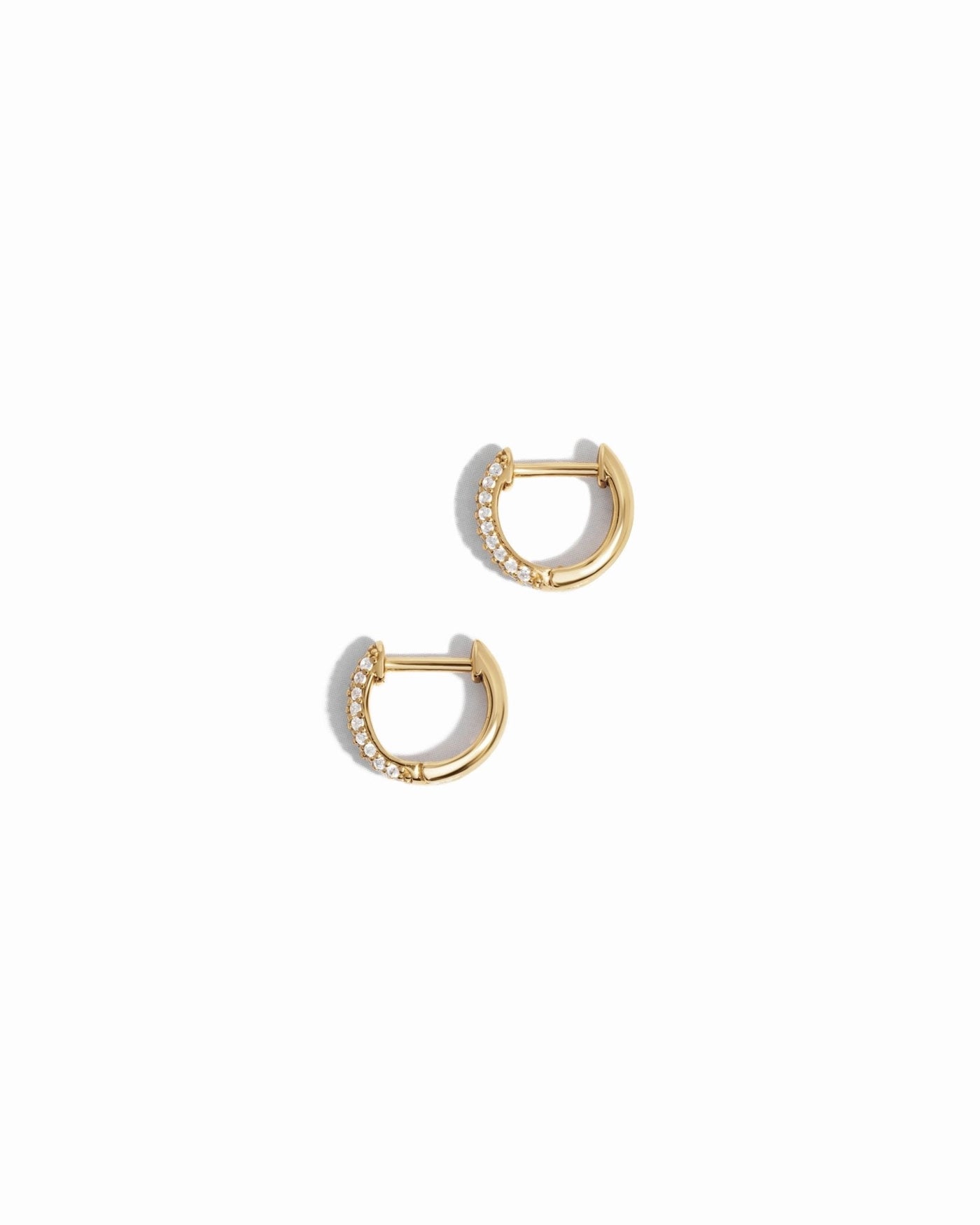 Pavé Huggie Earrings