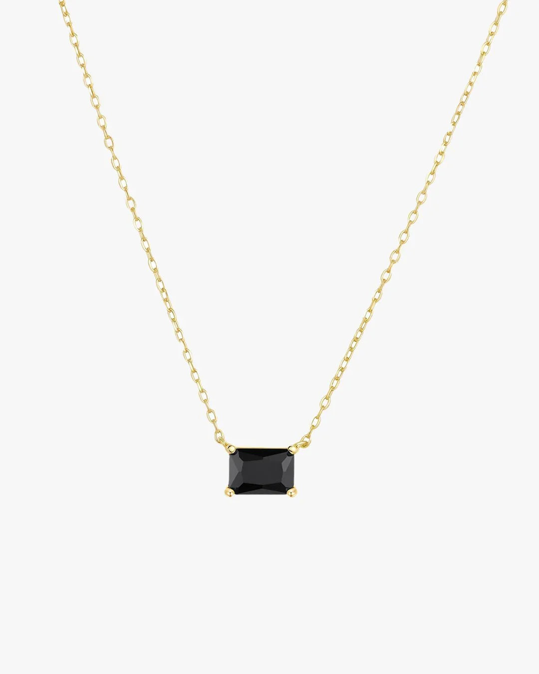 Ariana Necklace – Black Onyx Pendant