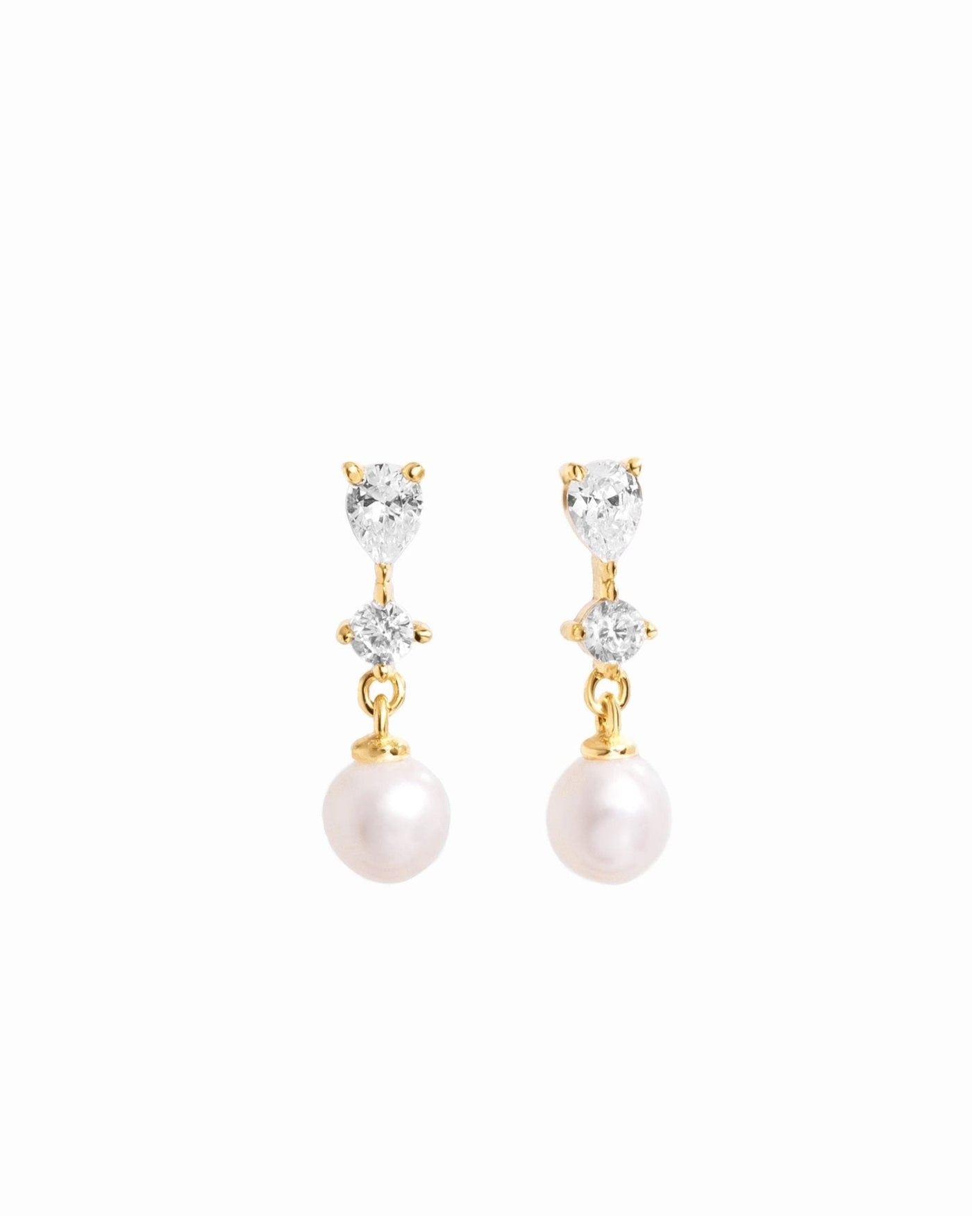 Small Pearl Drop Earrings