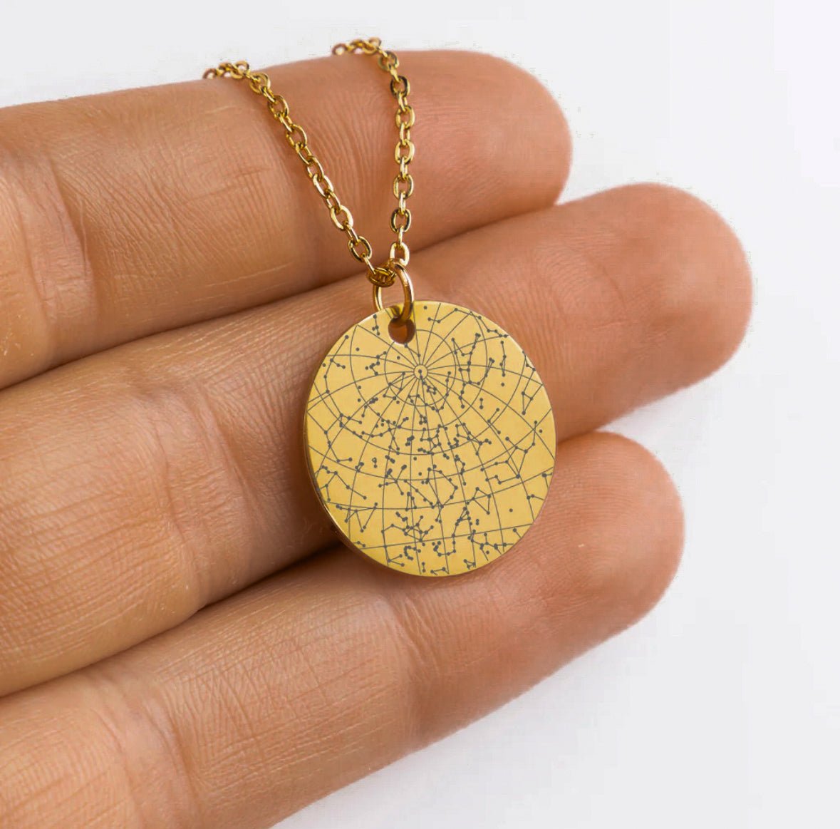 Star Map Night Sky Necklace