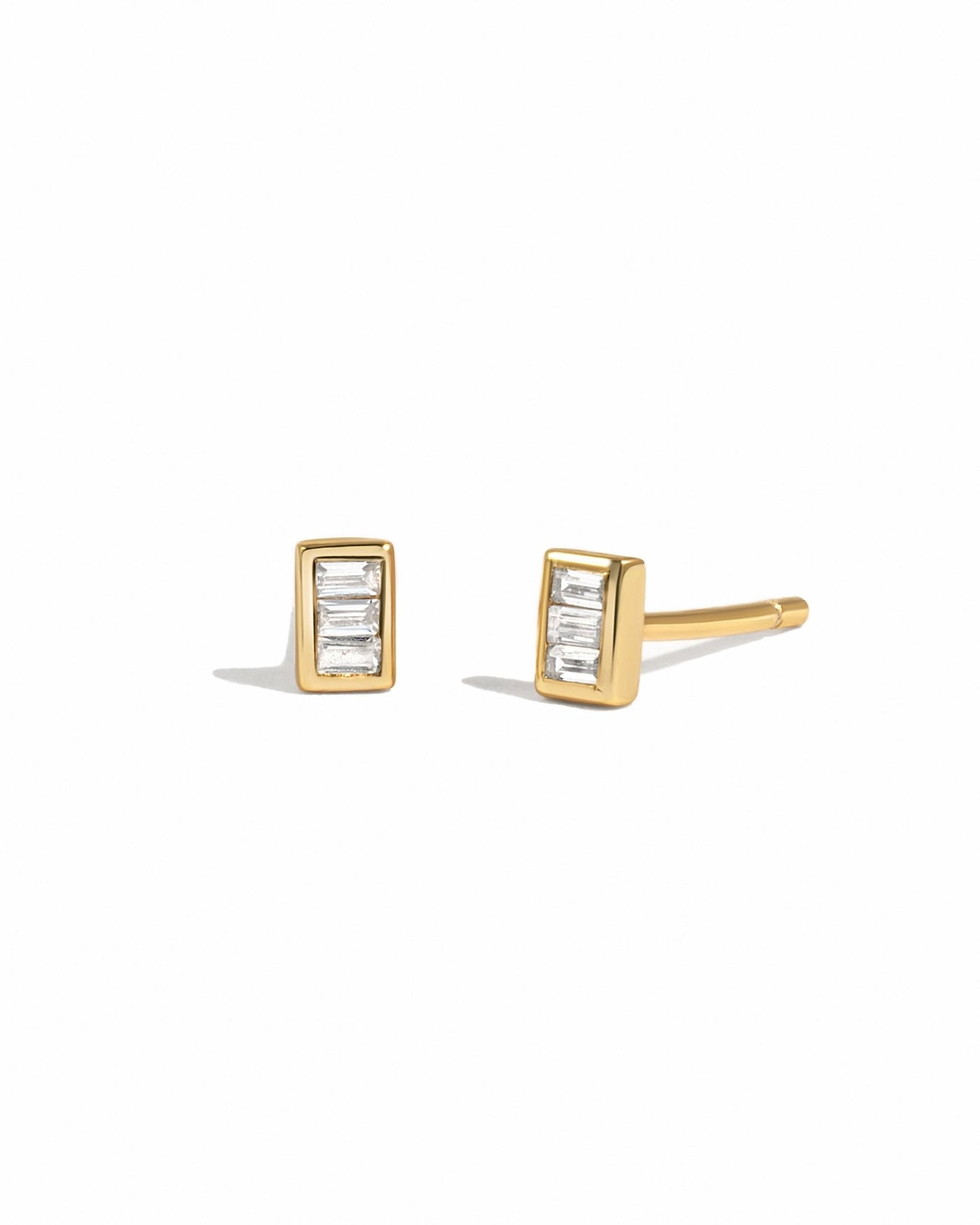 Tiny Baguette Studs