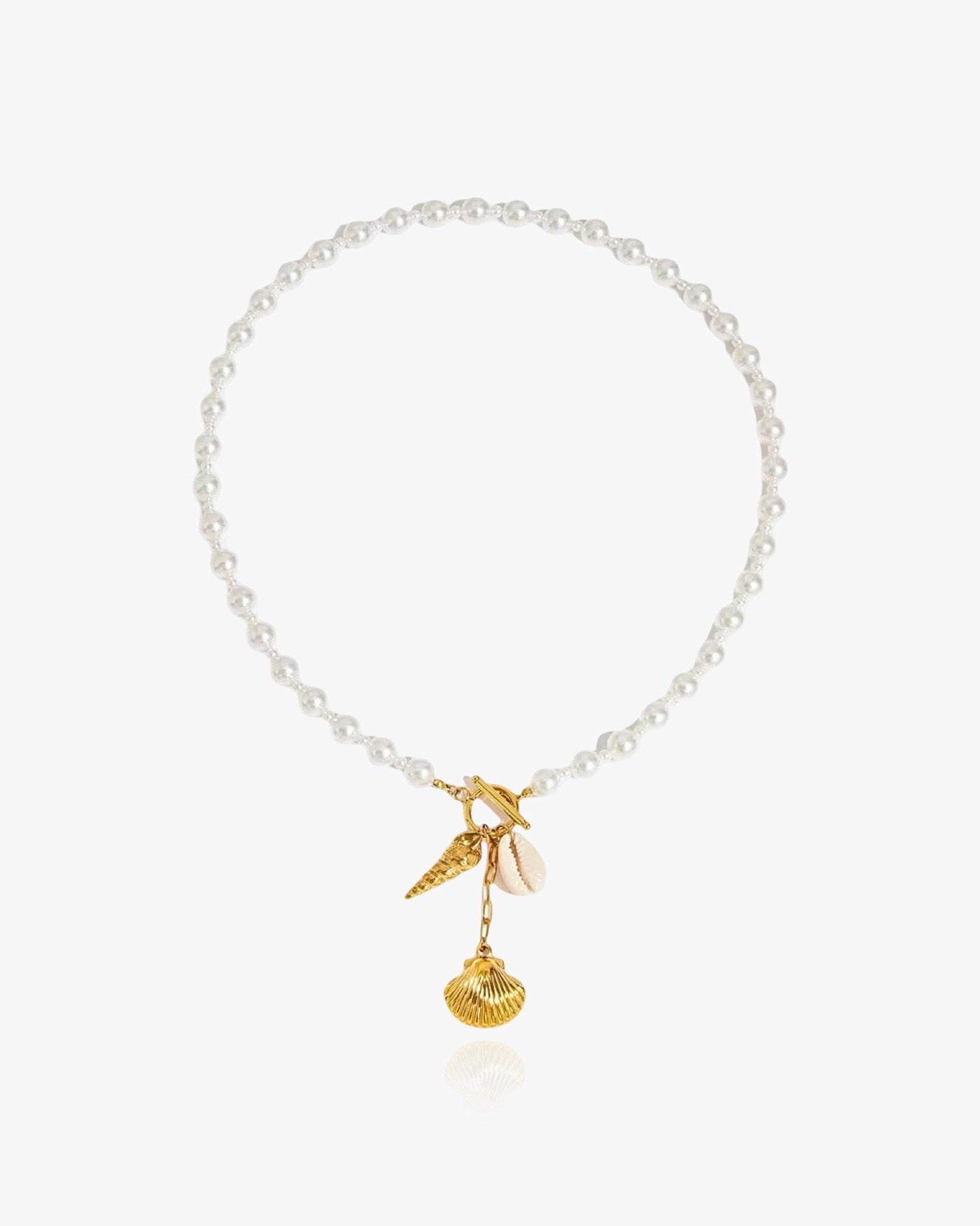 Y-Shape Shell Clasp Necklace