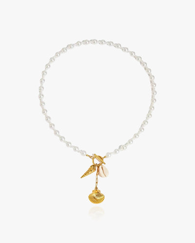 Y-Shape Shell Clasp Necklace